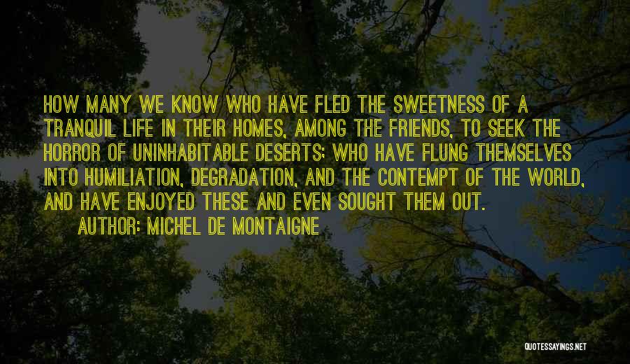 Deserts And Life Quotes By Michel De Montaigne