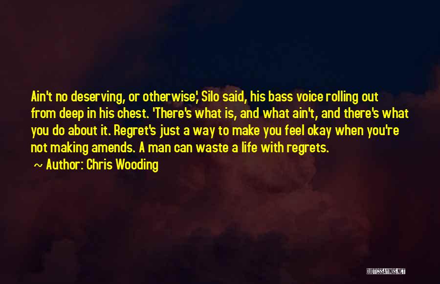 Deserving More In Life Quotes By Chris Wooding