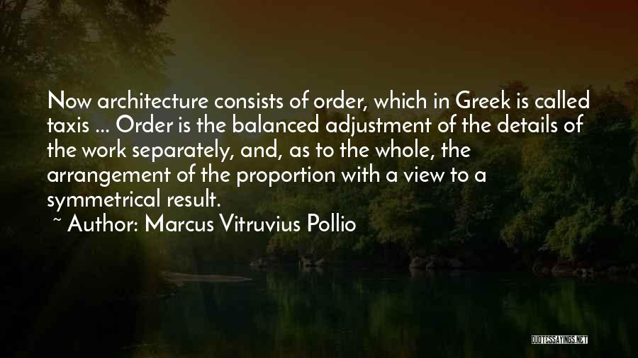 Design And Architecture Quotes By Marcus Vitruvius Pollio