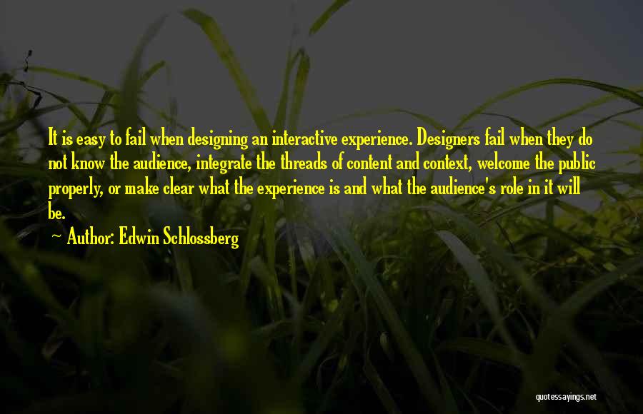 Design And Content Quotes By Edwin Schlossberg
