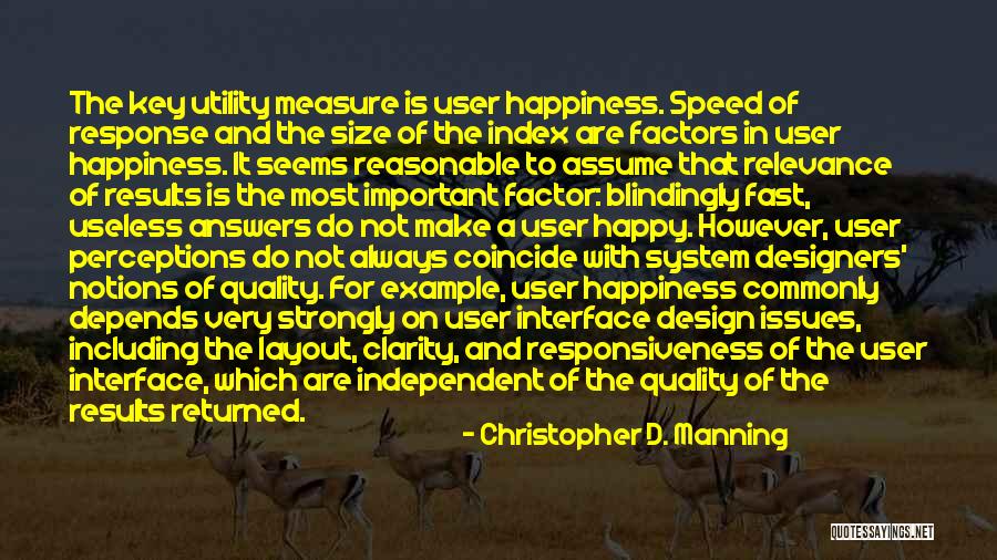 Design Is Important Quotes By Christopher D. Manning