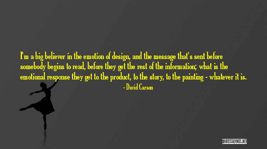 Design Product Quotes By David Carson