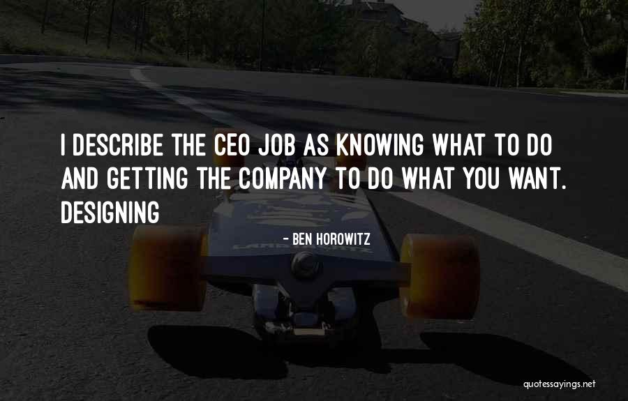 Designing Company Quotes By Ben Horowitz