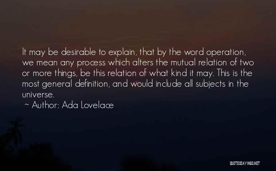 Desirable Quotes By Ada Lovelace