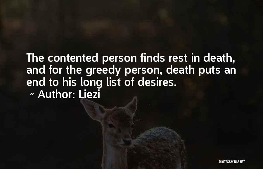 Desire And Greed Quotes By Liezi