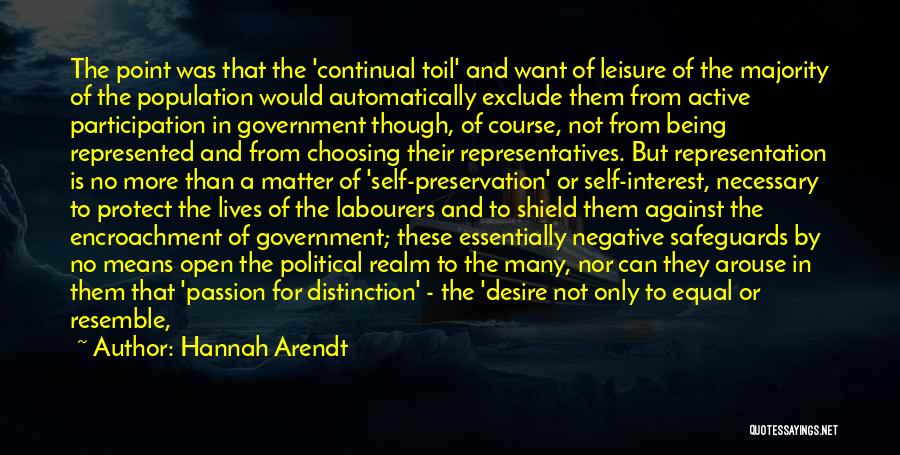 Desire And Passion Quotes By Hannah Arendt