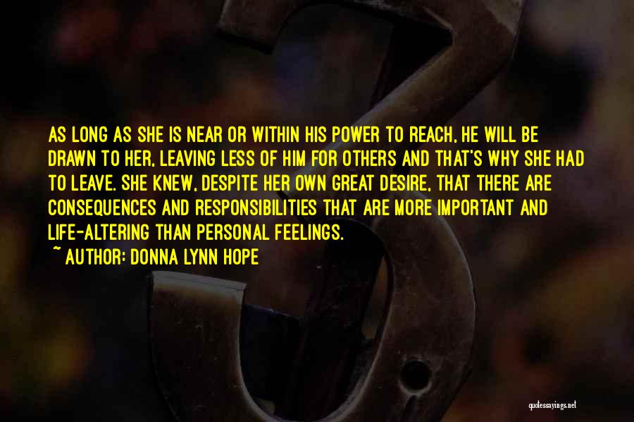 Desire And Power Quotes By Donna Lynn Hope