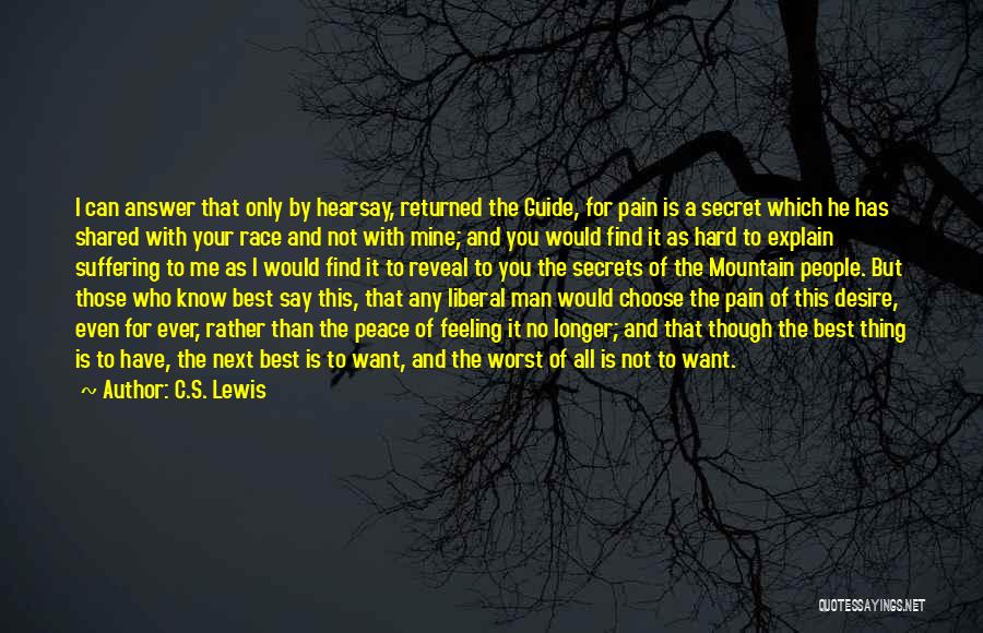 Desire And Suffering Quotes By C.S. Lewis