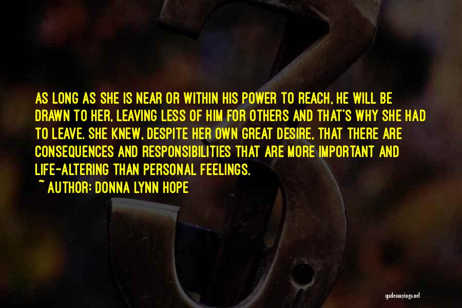 Desire And Will Quotes By Donna Lynn Hope