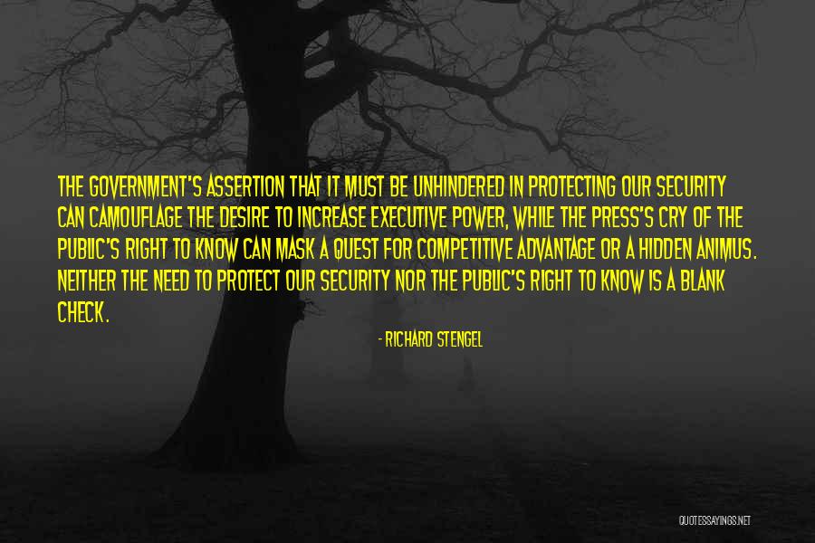 Desire For Power Quotes By Richard Stengel