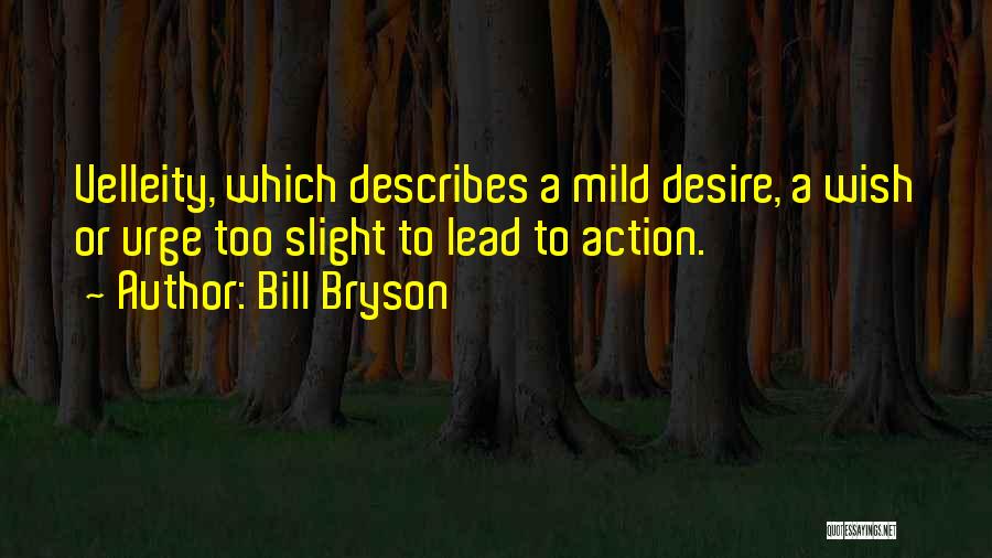 Desire To Lead Quotes By Bill Bryson