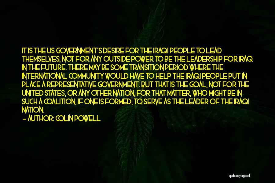 Desire To Lead Quotes By Colin Powell