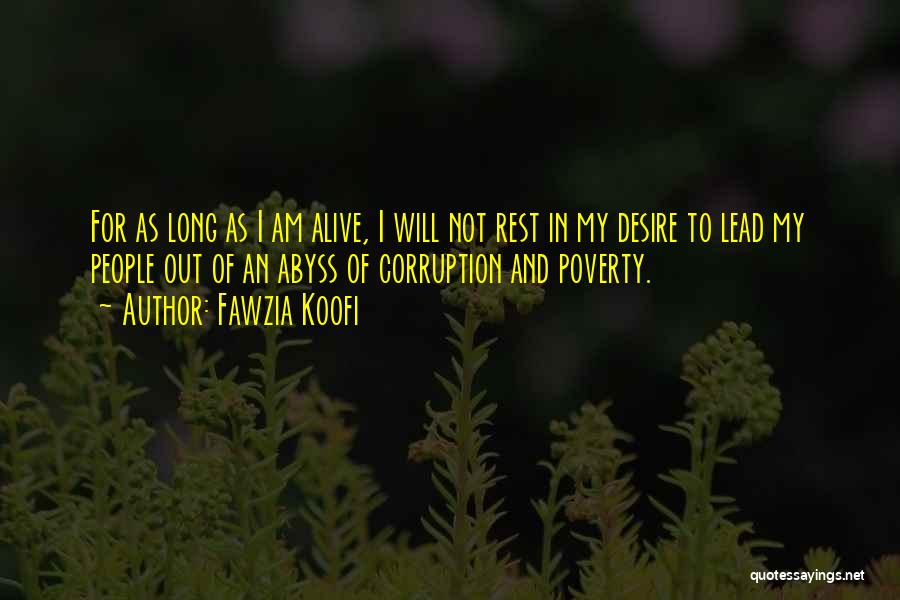 Desire To Lead Quotes By Fawzia Koofi