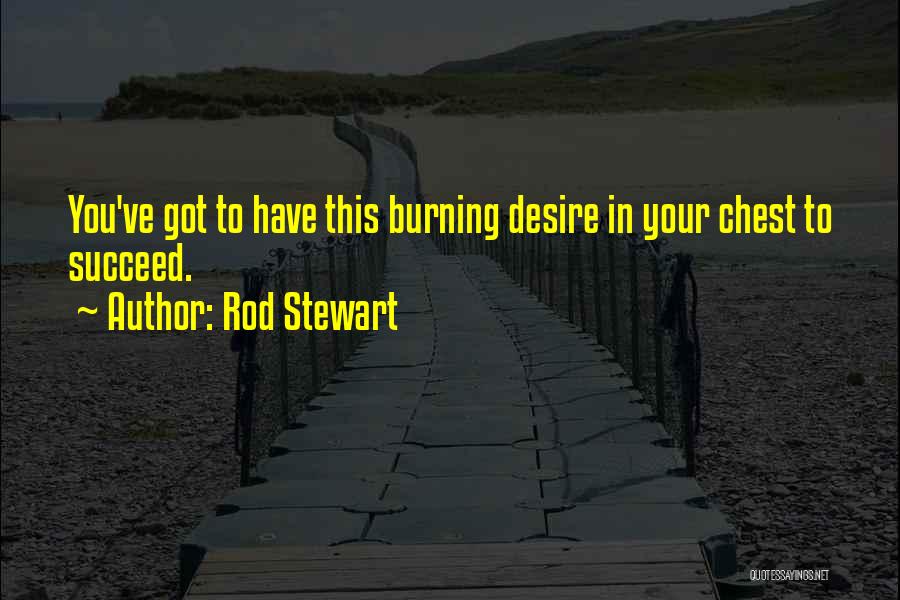 Desire To Succeed Quotes By Rod Stewart