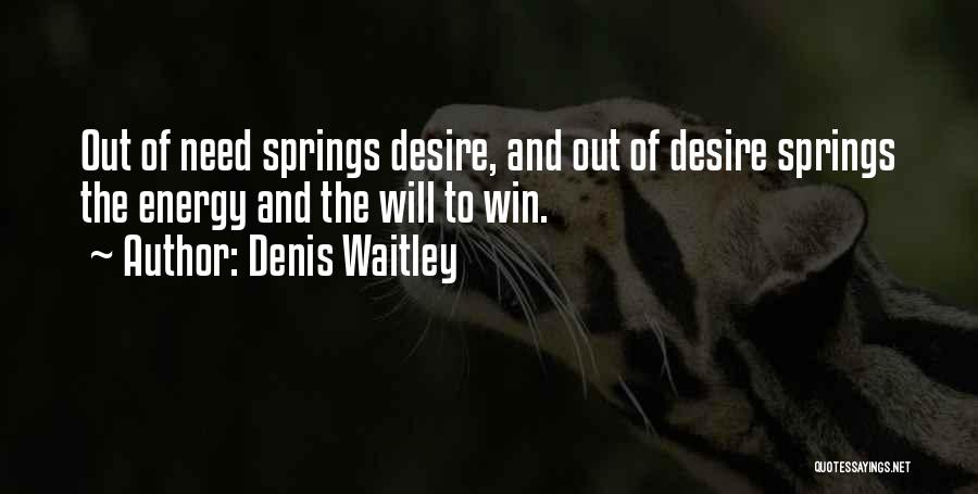 Desire To Win Quotes By Denis Waitley