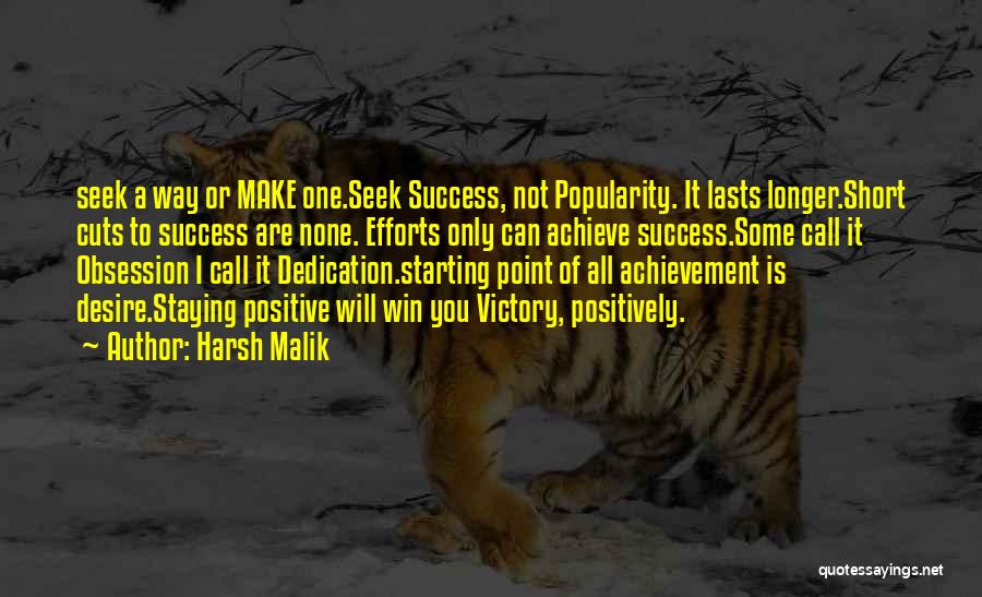 Desire To Win Quotes By Harsh Malik