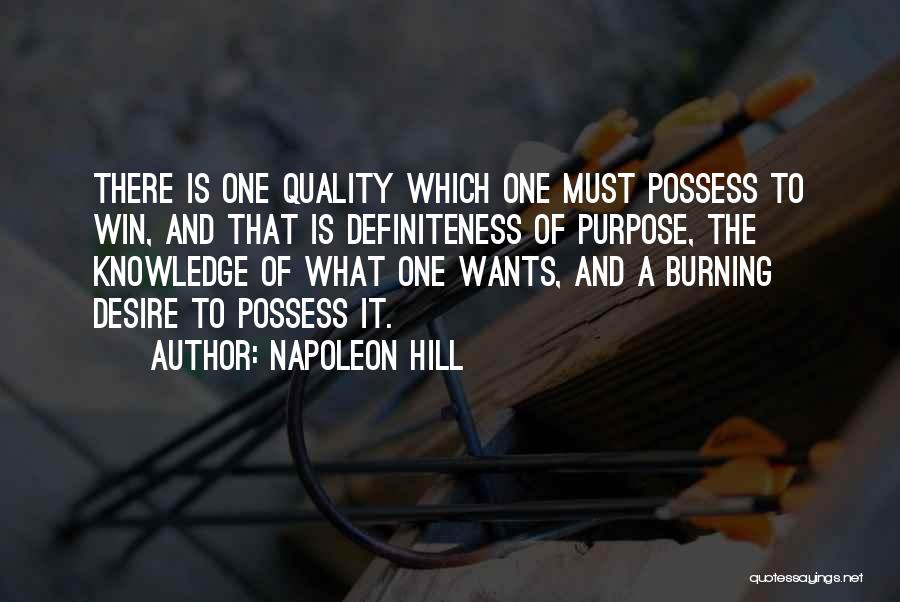 Desire To Win Quotes By Napoleon Hill