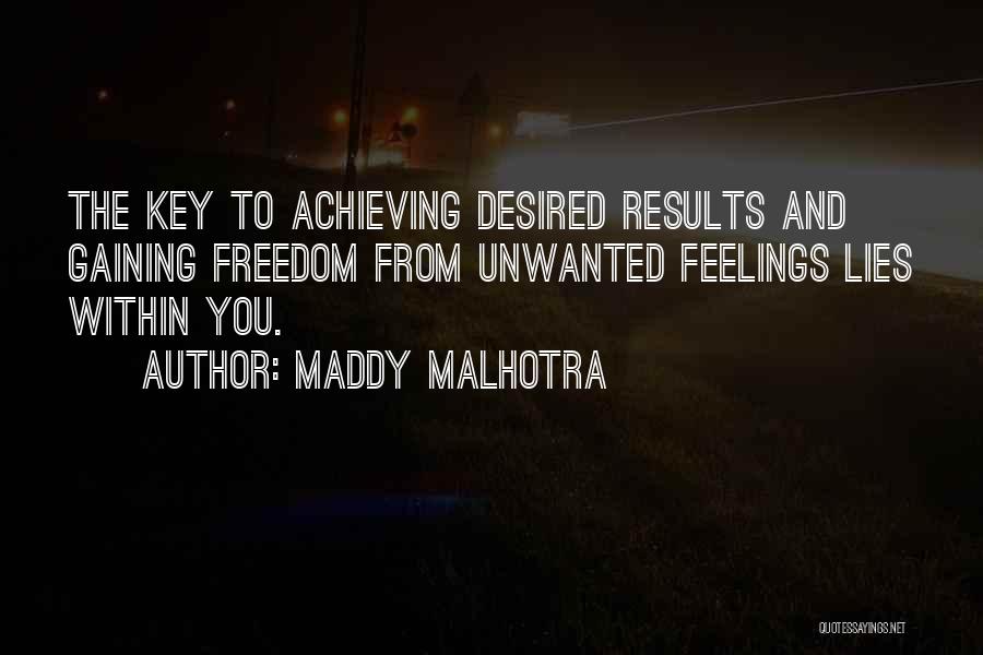 Desired Results Quotes By Maddy Malhotra