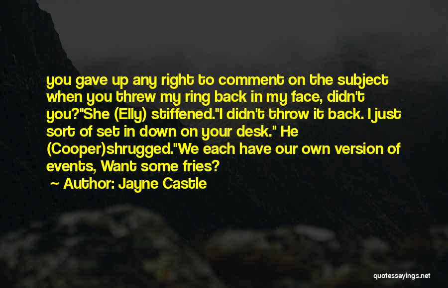 Desk Set Quotes By Jayne Castle