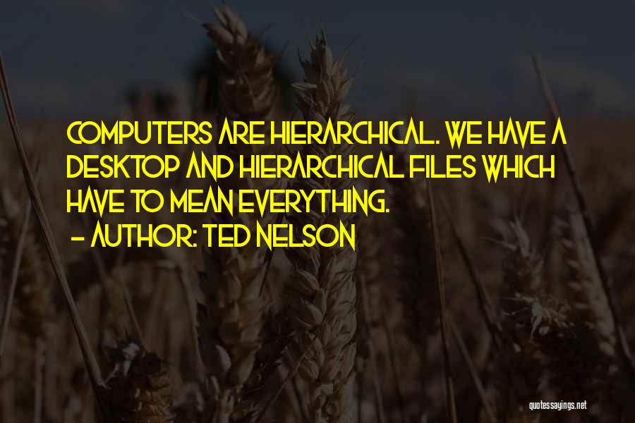 Desktop Computers Quotes By Ted Nelson