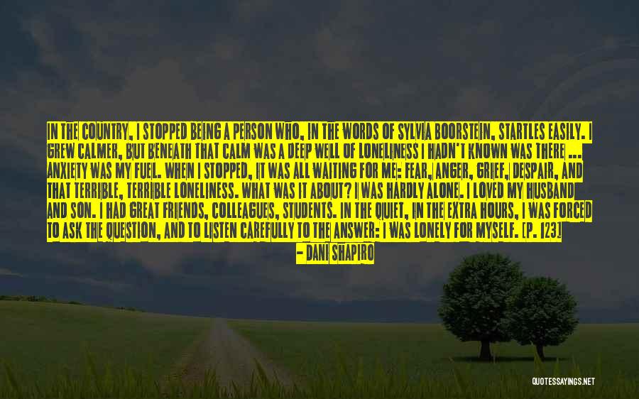 Despair And Loneliness Quotes By Dani Shapiro Despair And Loneliness Quotes By Dani Shapiro