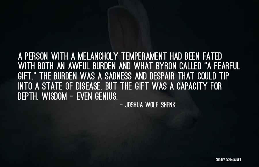 Despair And Sadness Quotes By Joshua Wolf Shenk