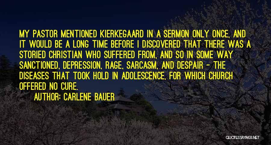 Despair Christian Quotes By Carlene Bauer