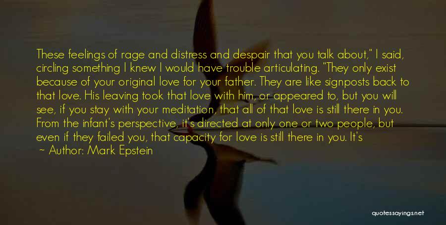 Despair Love Quotes By Mark Epstein