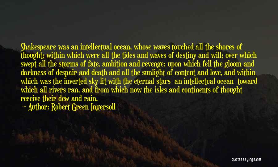 Despair Shakespeare Quotes By Robert Green Ingersoll