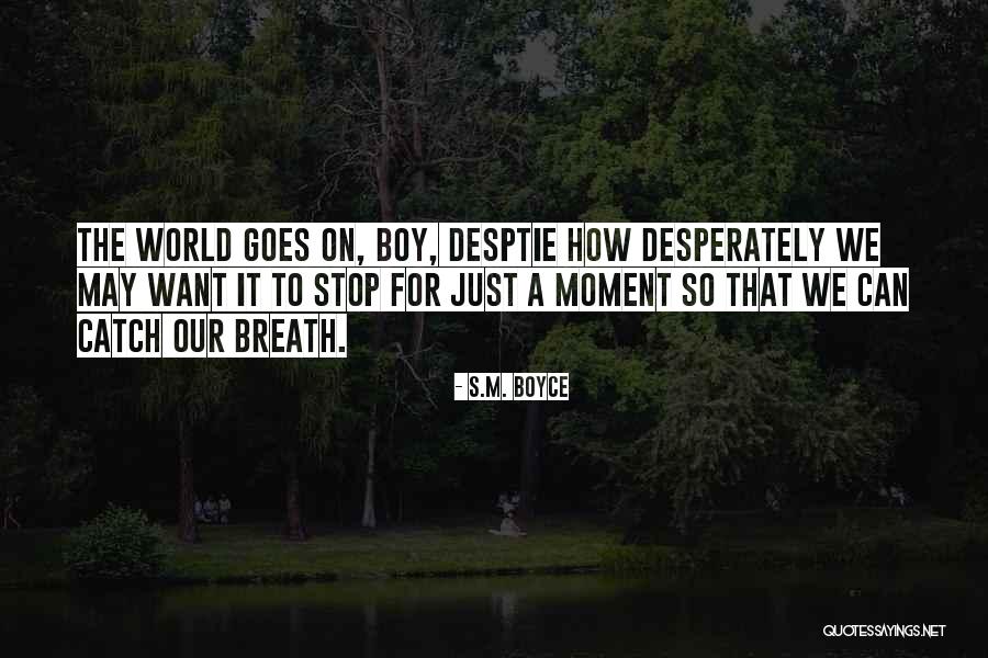 Desptie Quotes By S.M. Boyce Desptie Quotes By S.M. Boyce