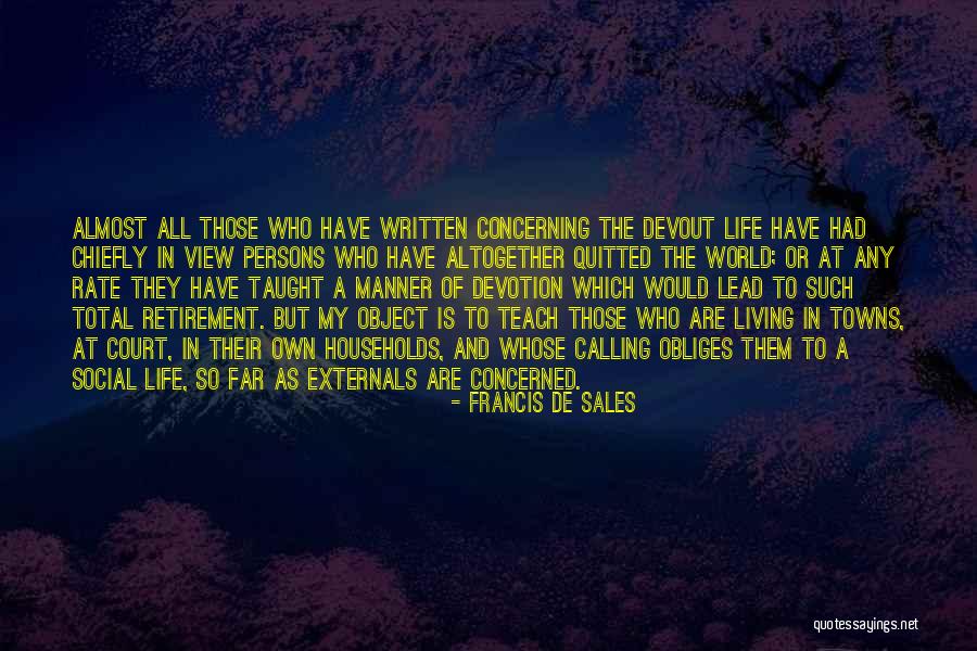 Dessas Song Quotes By Francis De Sales