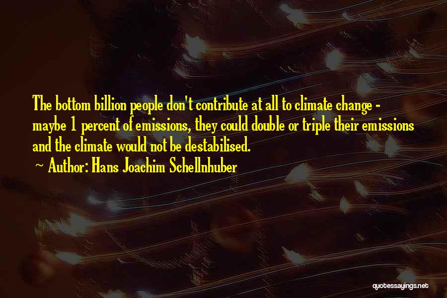 Destabilised Quotes By Hans Joachim Schellnhuber