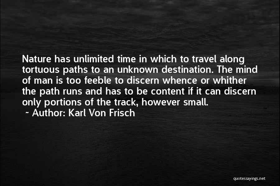 Destination Quotes By Karl Von Frisch