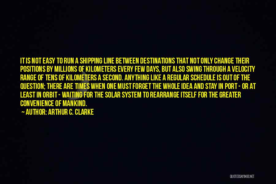 Destinations Quotes By Arthur C. Clarke