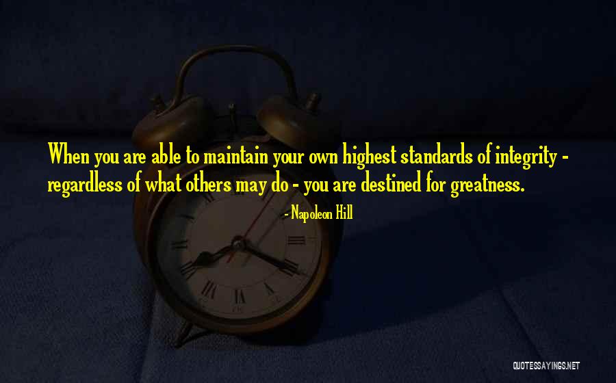 Destined For Greatness Quotes By Napoleon Hill