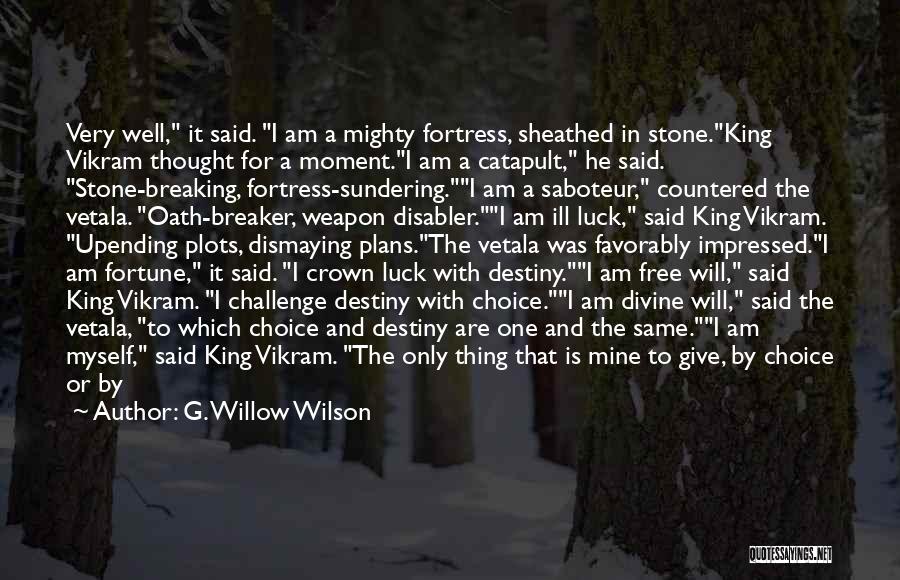 Destiny And Choice Quotes By G. Willow Wilson