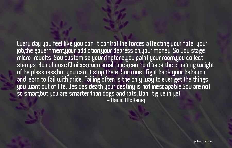 Destiny And Choices Quotes By David McRaney Destiny And Choices Quotes By David McRaney