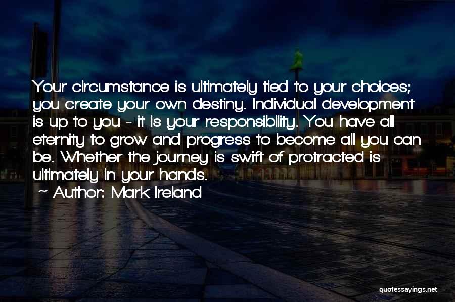 Destiny And Choices Quotes By Mark Ireland