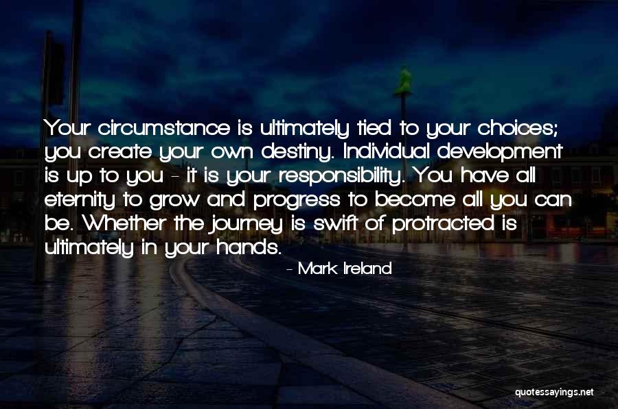 Destiny And Choices Quotes By Mark Ireland