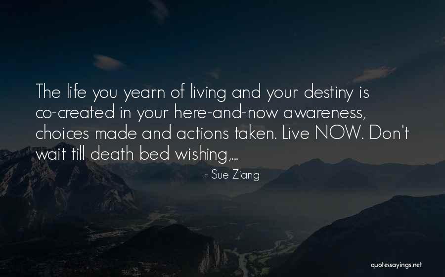 Destiny And Choices Quotes By Sue Ziang