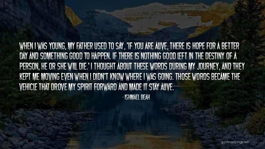 Destiny And Journey Quotes By Ishmael Beah Destiny And Journey Quotes By Ishmael Beah
