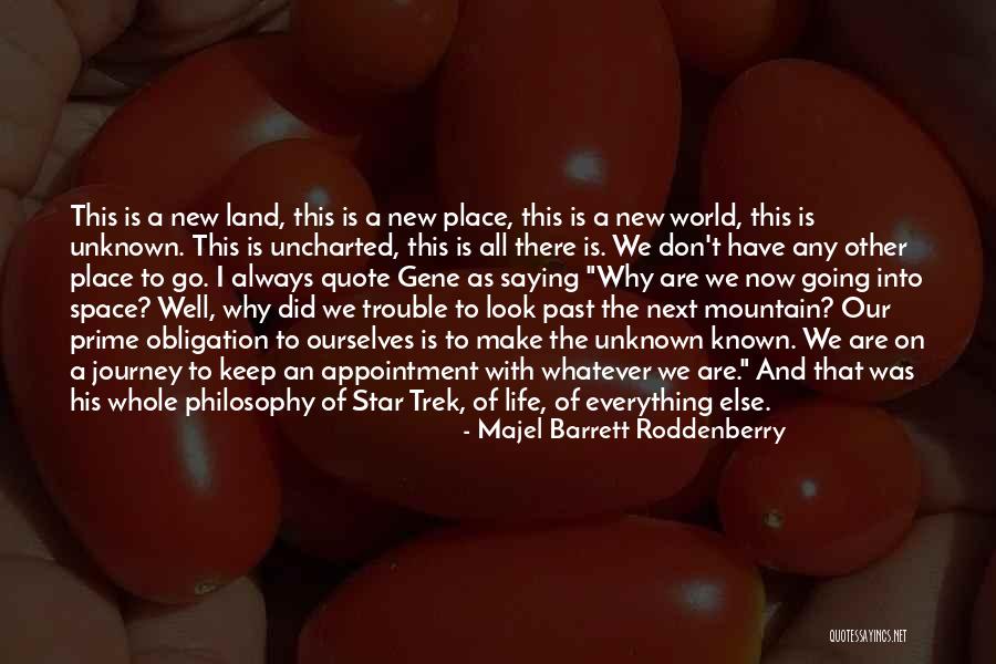 Destiny And Journey Quotes By Majel Barrett Roddenberry Destiny And Journey Quotes By Majel Barrett Roddenberry