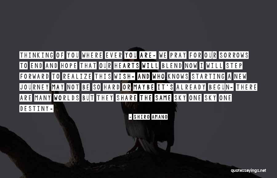 Destiny And Journey Quotes By Shiro Amano Destiny And Journey Quotes By Shiro Amano