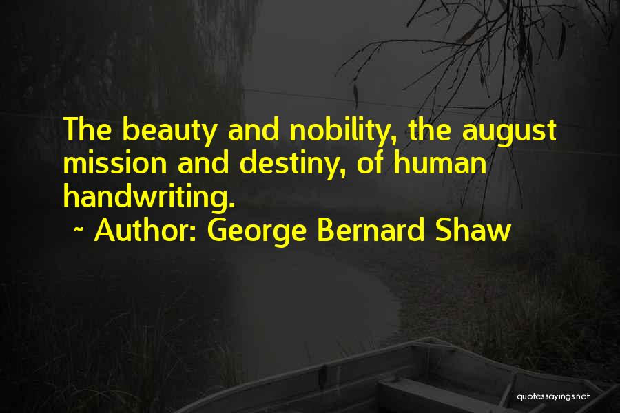 Destiny And Quotes By George Bernard Shaw