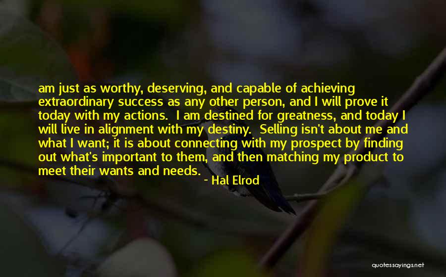 Destiny And Success Quotes By Hal Elrod