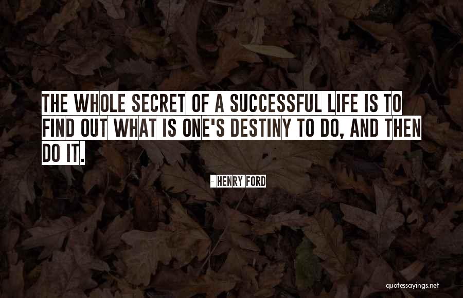 Destiny And Success Quotes By Henry Ford