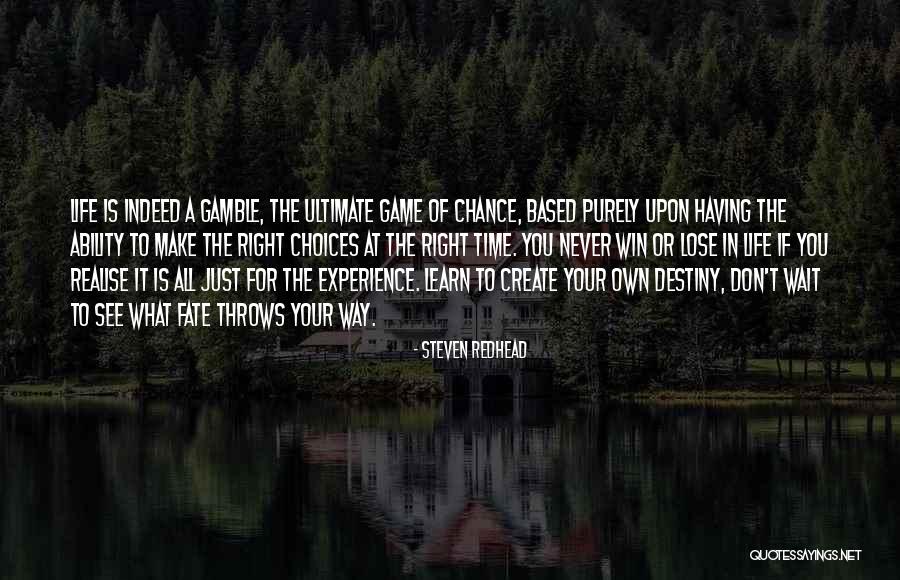 Destiny The Game Quotes By Steven Redhead Destiny The Game Quotes By Steven Redhead
