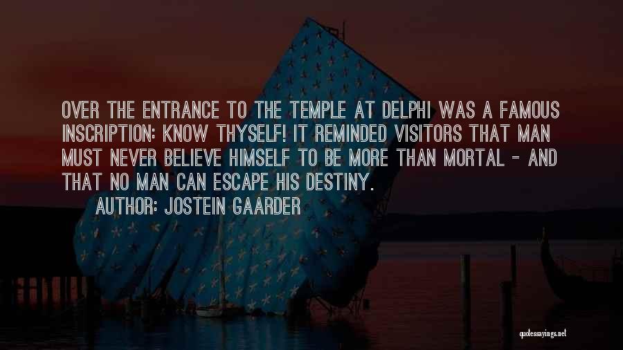 Destiny Vs Fate Quotes By Jostein Gaarder