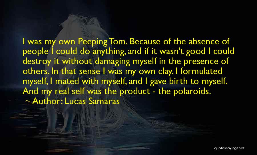 Destroy Myself Quotes By Lucas Samaras