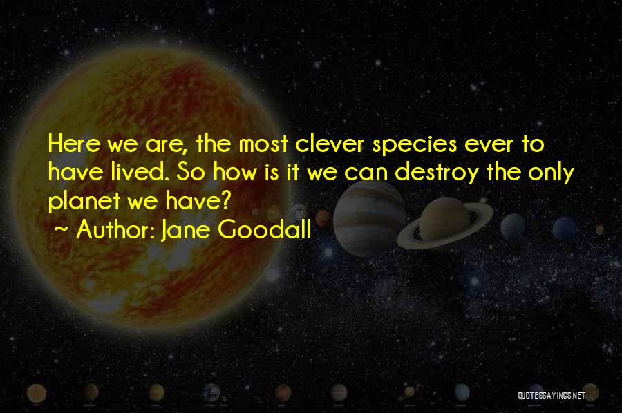 Destroy Nature Quotes By Jane Goodall